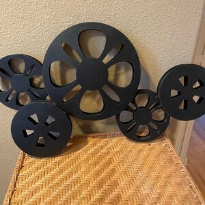 Movie Reels 3D Metal Movie Reels Wall Art
